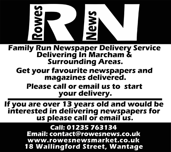 Rowes Newsmarket call 01235 763134